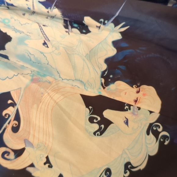 Rare sold -out Last Unicorn French storybook Selfie dress size medium - Picture 4 of 5